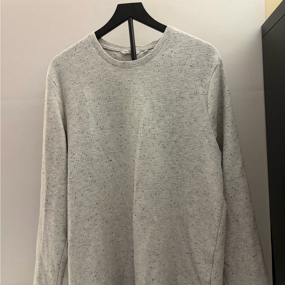 English Laundry Gray Knit Pullover Sweater Men’s Long Sleeve Casual Size L